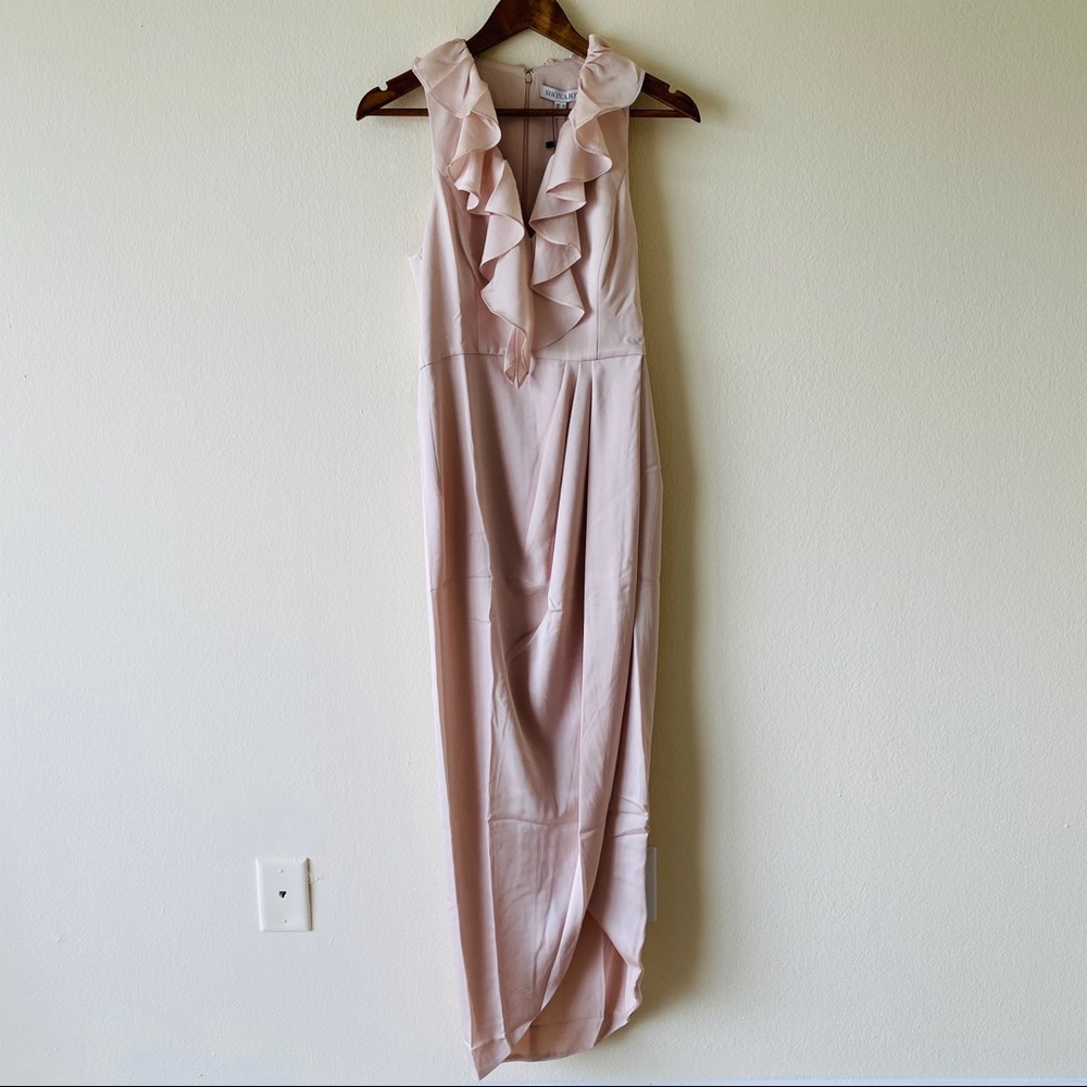 Revolve Shona Joy Plunged Frill Dress - Picture 4 of 16